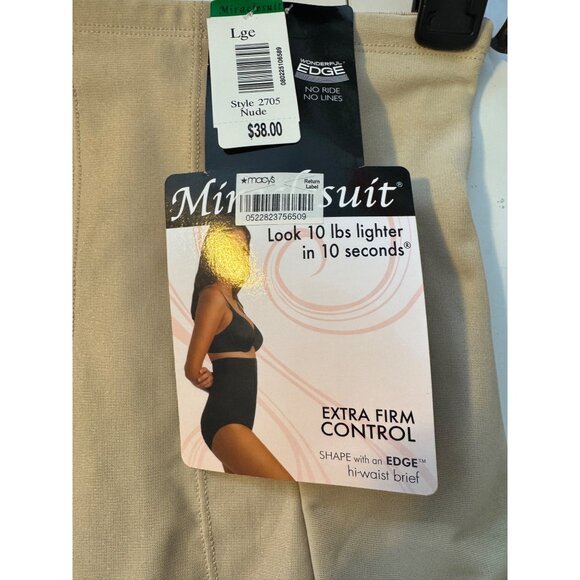 Miracle Suit Extra Control Size Large Nude Hi- Waisted Brief NWT $38 - Picture 2 of 5